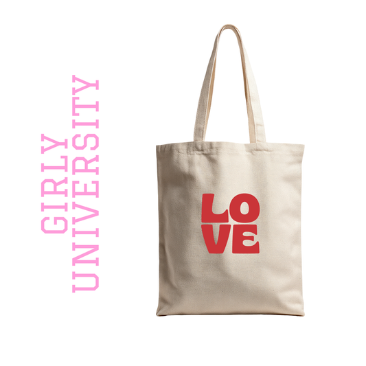 Girly University Mini Tote - Love Edition